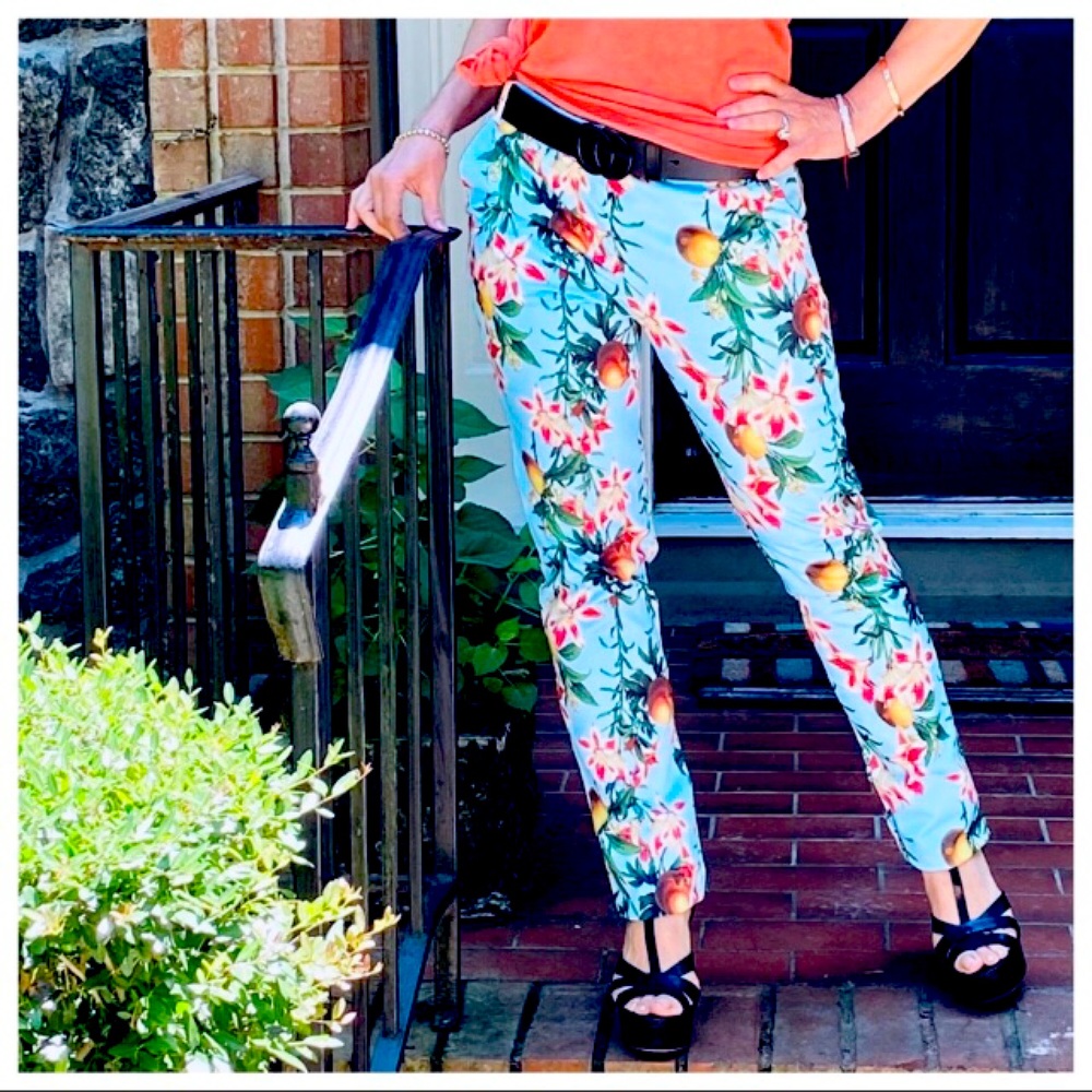 Floral Straight Leg Pants